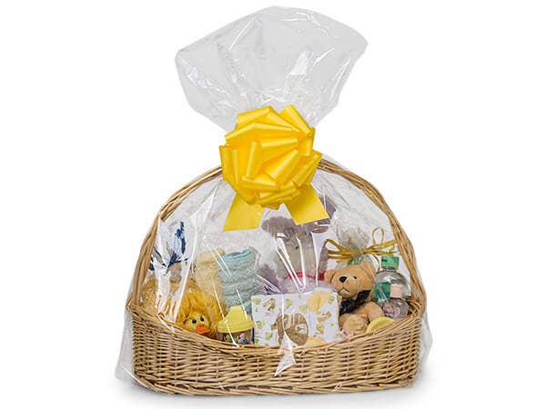 Clear Poly Basket Wrap Bags