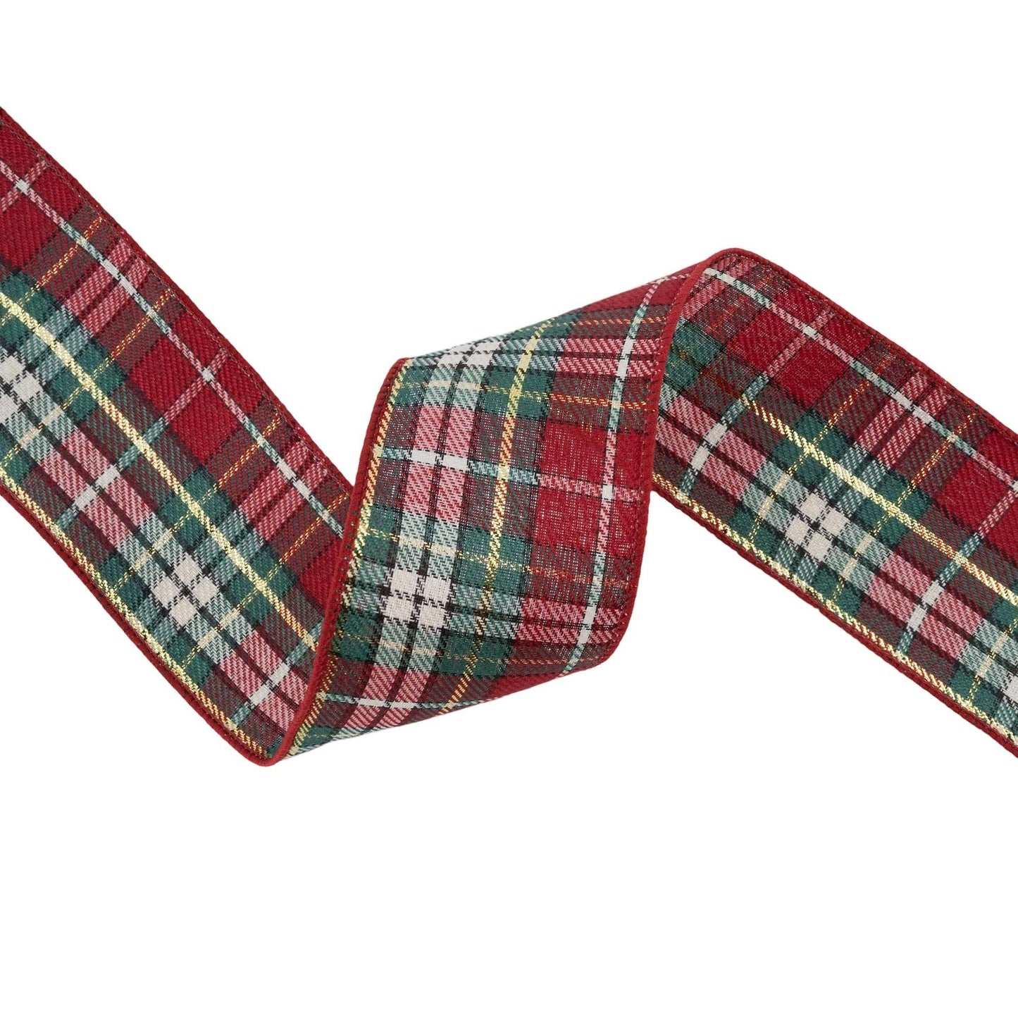 Wired Ribbon Traditional Plaid 10 Yard Roll