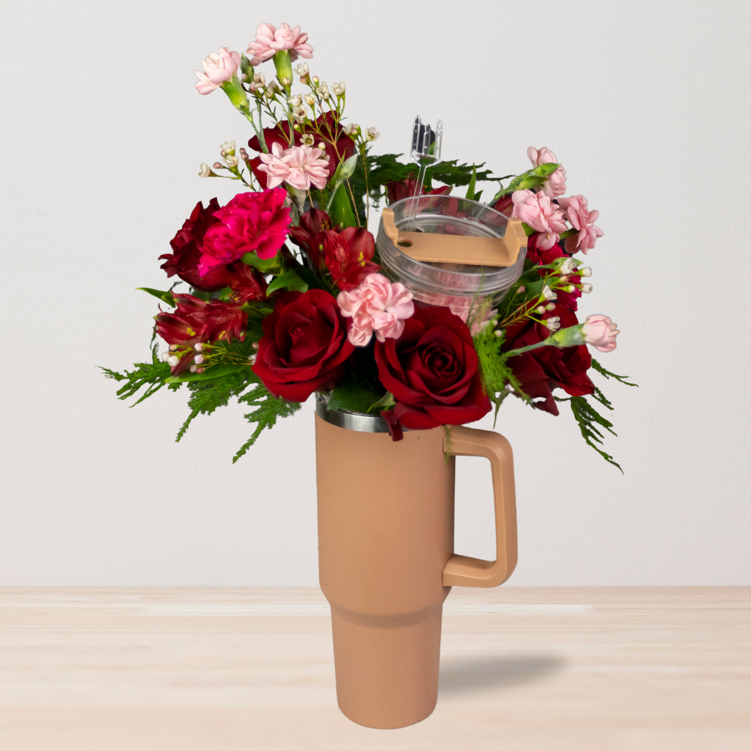 Sip + Bloom Tumbler Arrangement