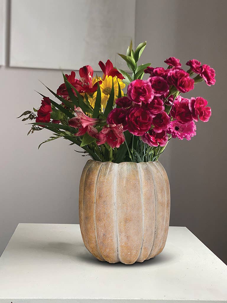 Tall Pumpkin Planter