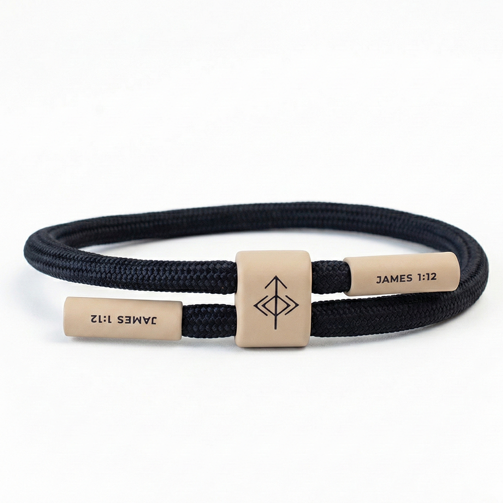 OUTLAST THE OBSTACLE Christian Cord Bracelet