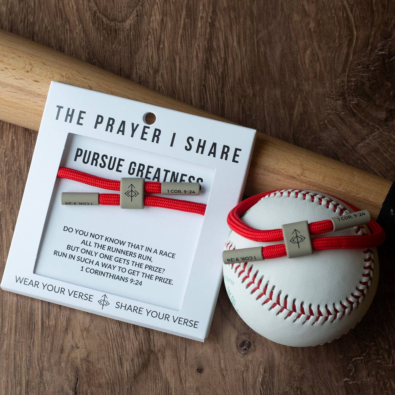PURSUE GREATNESS Christian Cord Bracelet
