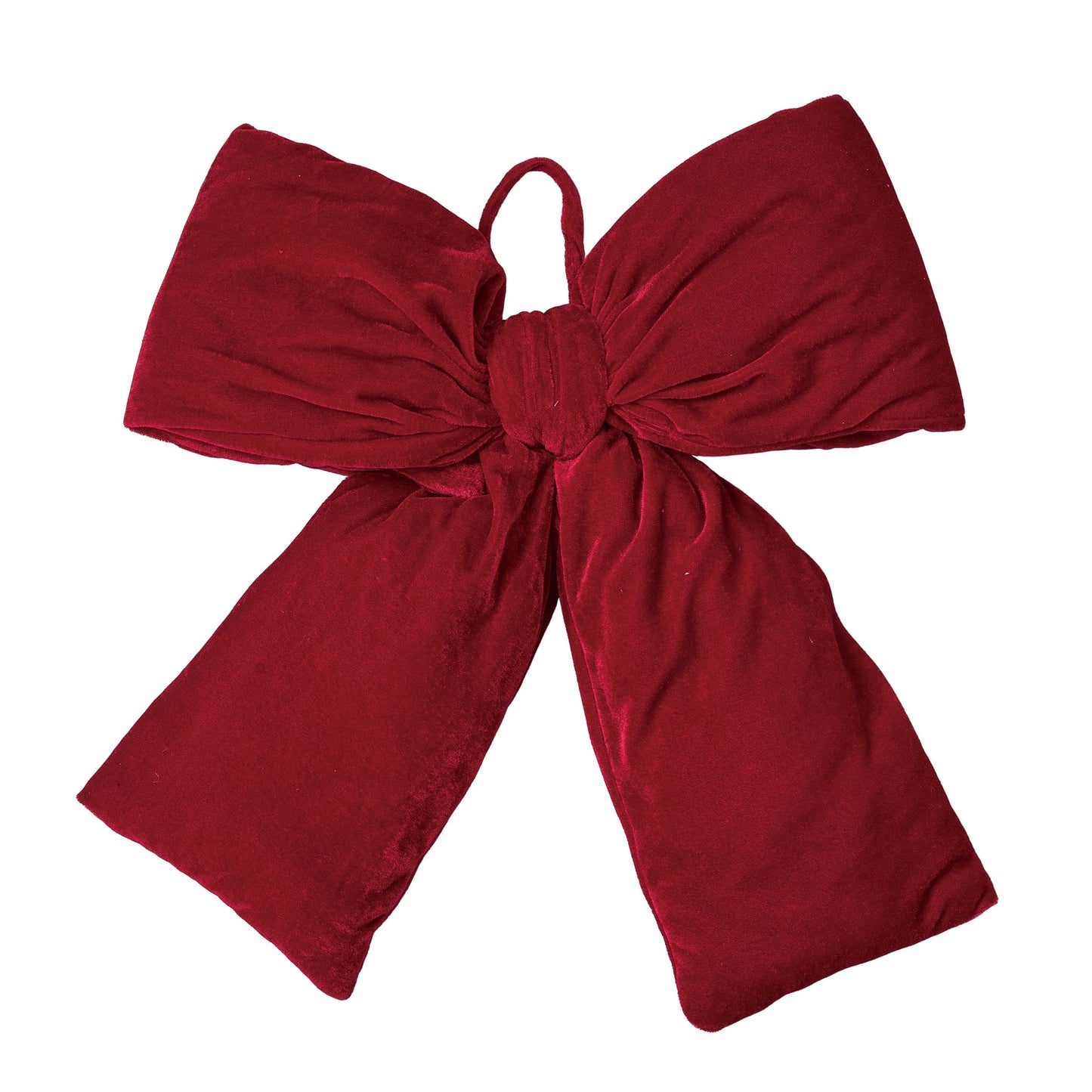 Oversized Red Velvet Bow Sculpture Christmas Decor