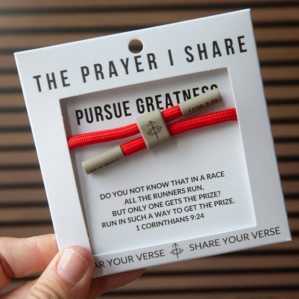 PURSUE GREATNESS Christian Cord Bracelet