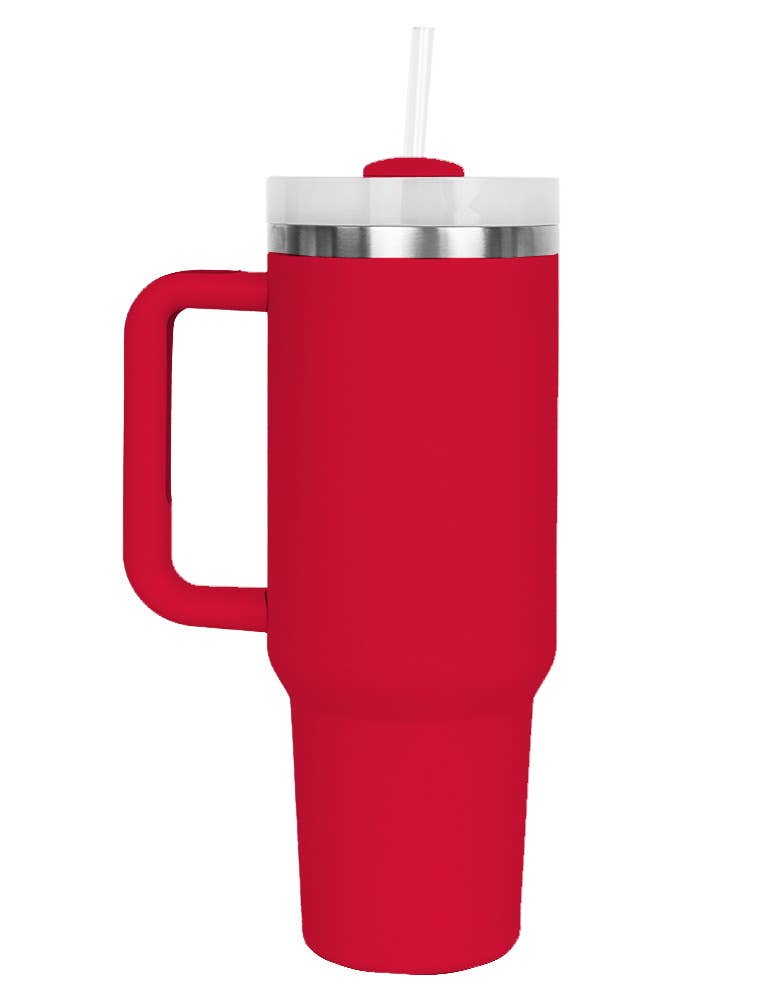 40oz STAINLESS STEEL TUMBLER SOLID: LIGHT PINK