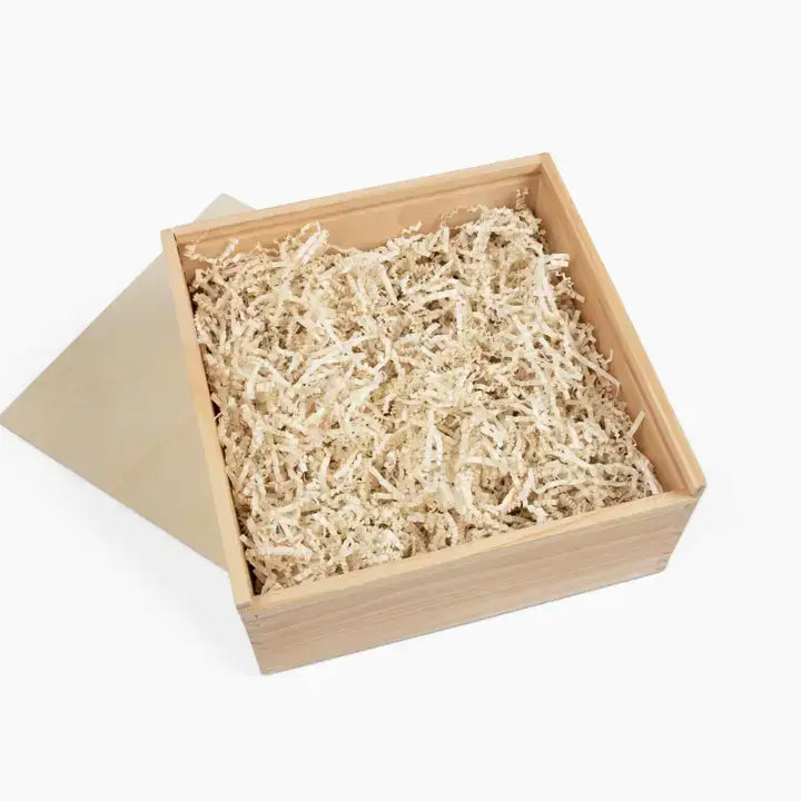 Wooden Gift Box Luxury Pine Keepsake with Lid - 10x10x5"