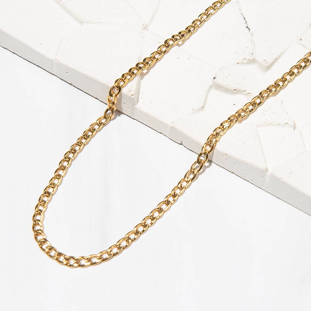 Lenny&Eva Charm Necklace - Curb Chain