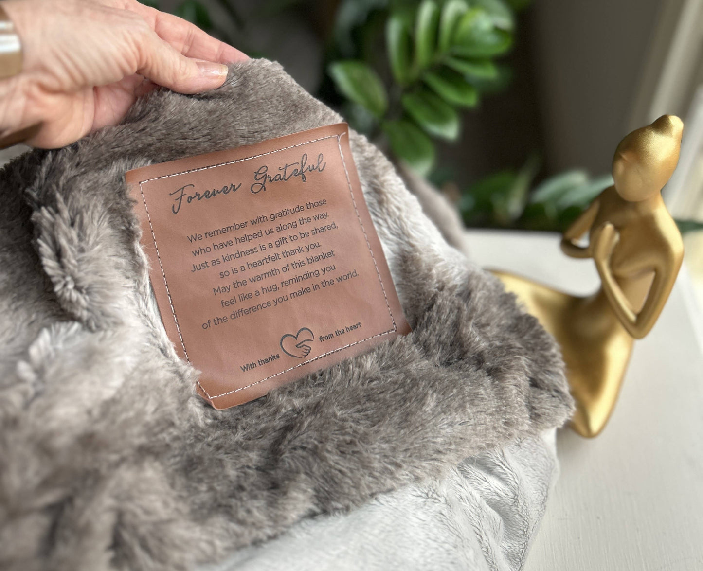 Softly Said Comfort Blanket: Forever Grateful