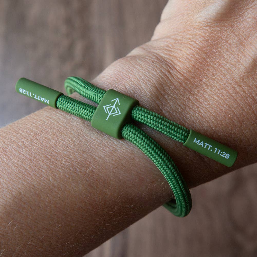REST AND RESET Prayer Bracelet, Christian Athletes, Military