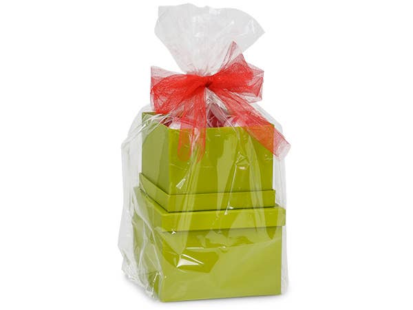 Clear Poly Basket Wrap Bags