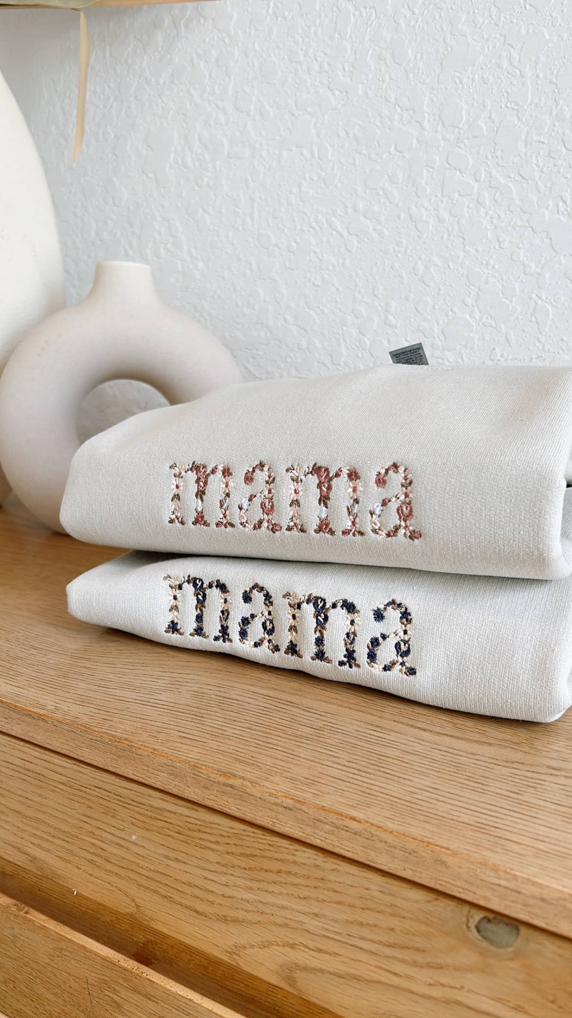Floral Mama Sweatshirt - Blue