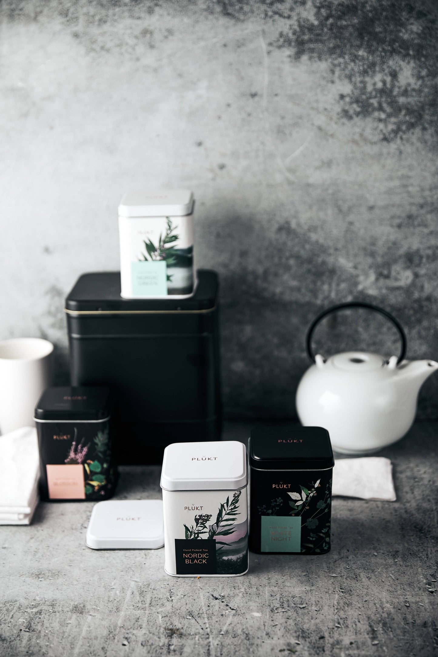 Tea Blend White Night - calming evening herbal , Christmas: 25 biodegradable bags free from plastic