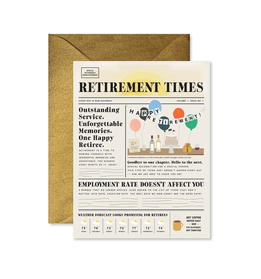 Retirement Times Card