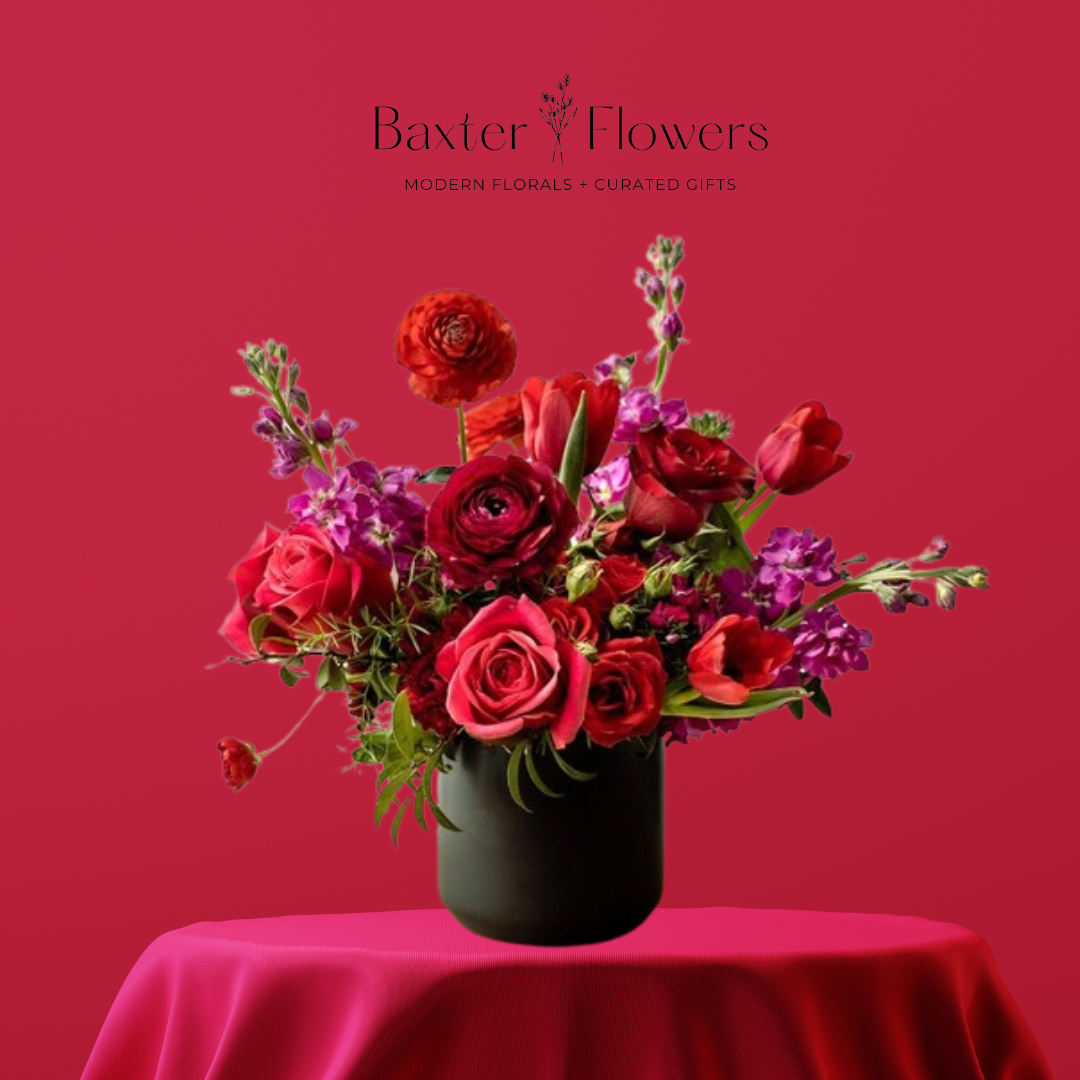 Valentine’s Preorder - Modern Mixed Arrangement, Red & Pink
