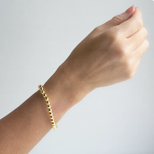 Lenny&Eva Charm Bracelet - Gold 6mm Smooth