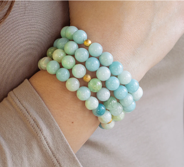 Lenny&Eva Gemstone Bracelet - Amazonite, 10mm