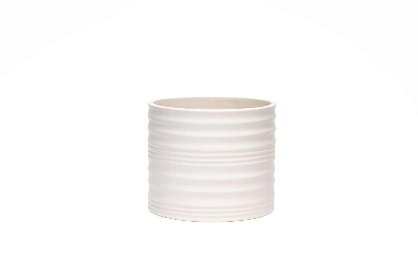 3.4"H Matte Crease Vase - Dolomite Ceramic