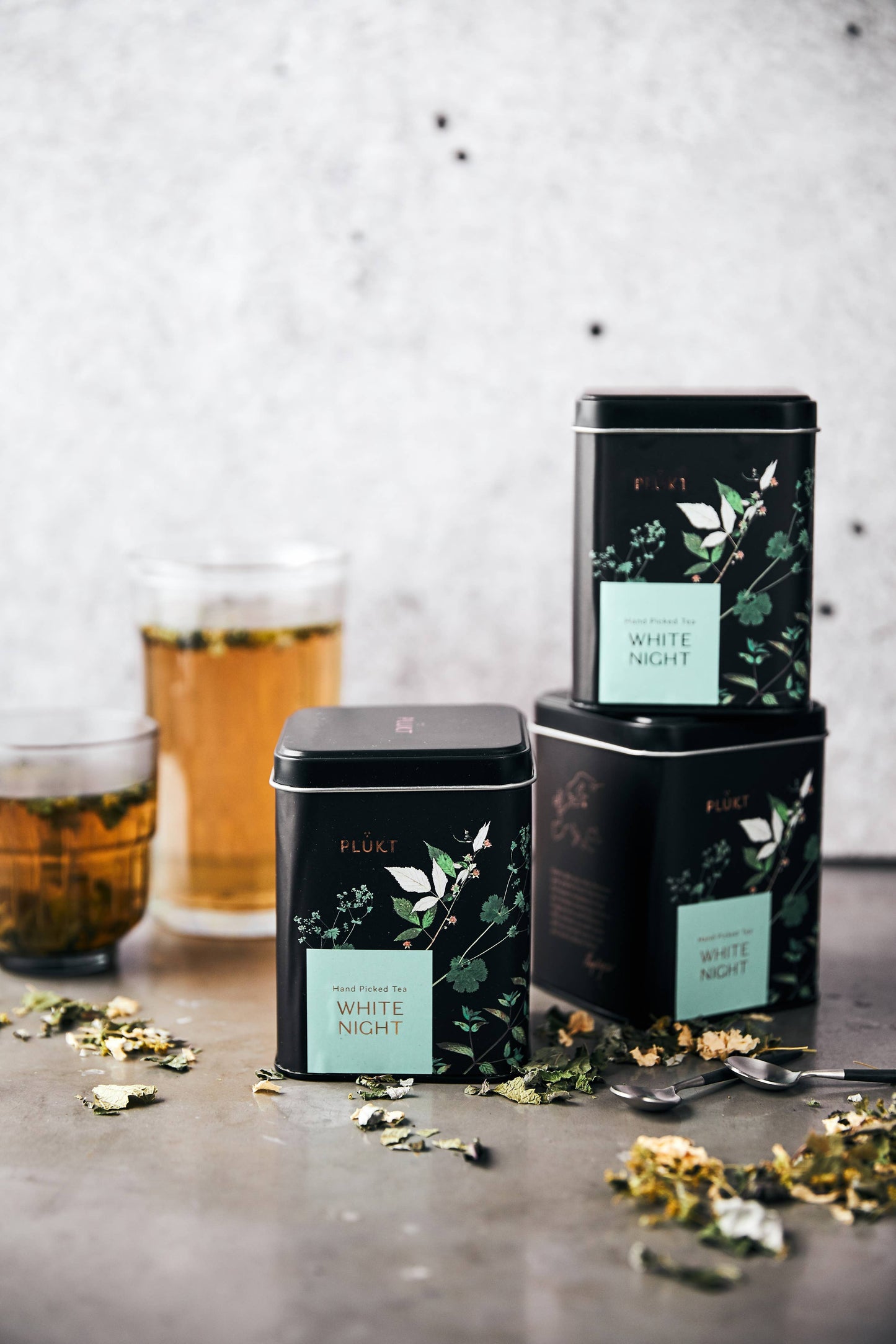 Tea Blend White Night - calming evening herbal , Christmas: 25 biodegradable bags free from plastic