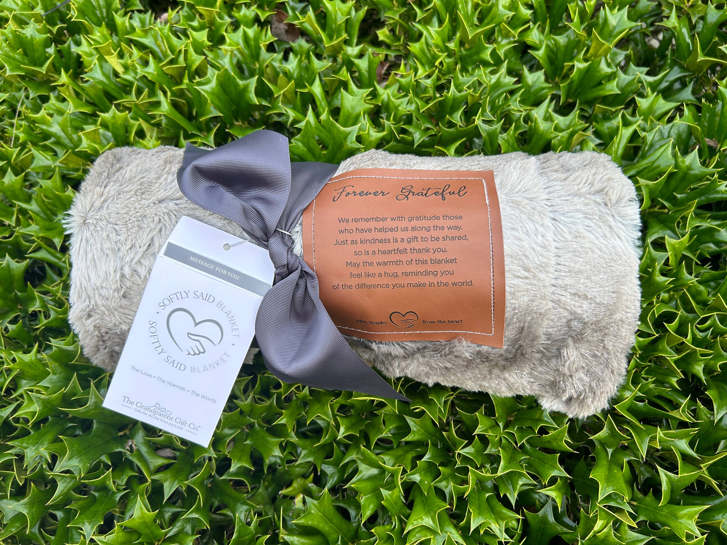 Softly Said Comfort Blanket: Forever Grateful