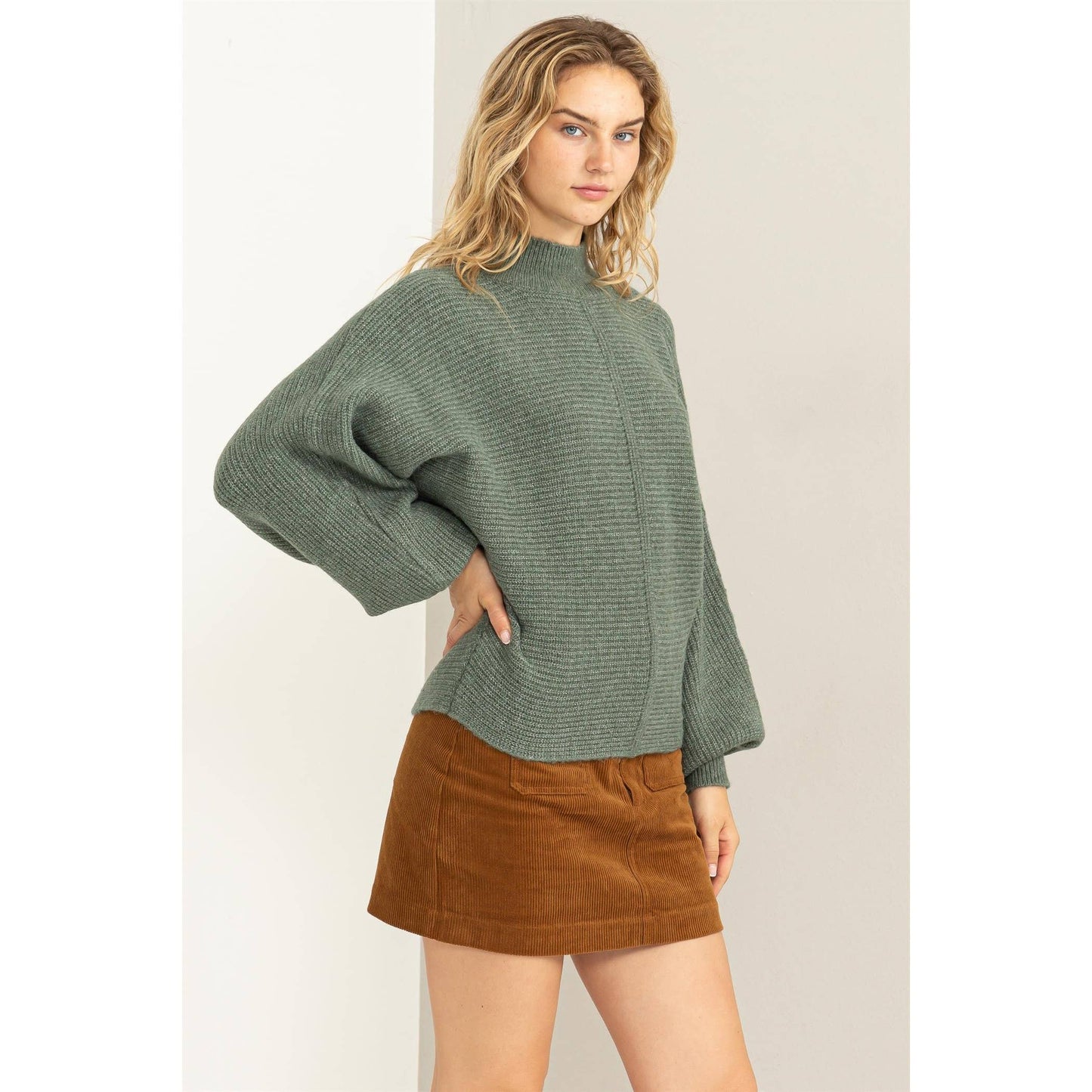 Balloon Sleeve Sweater