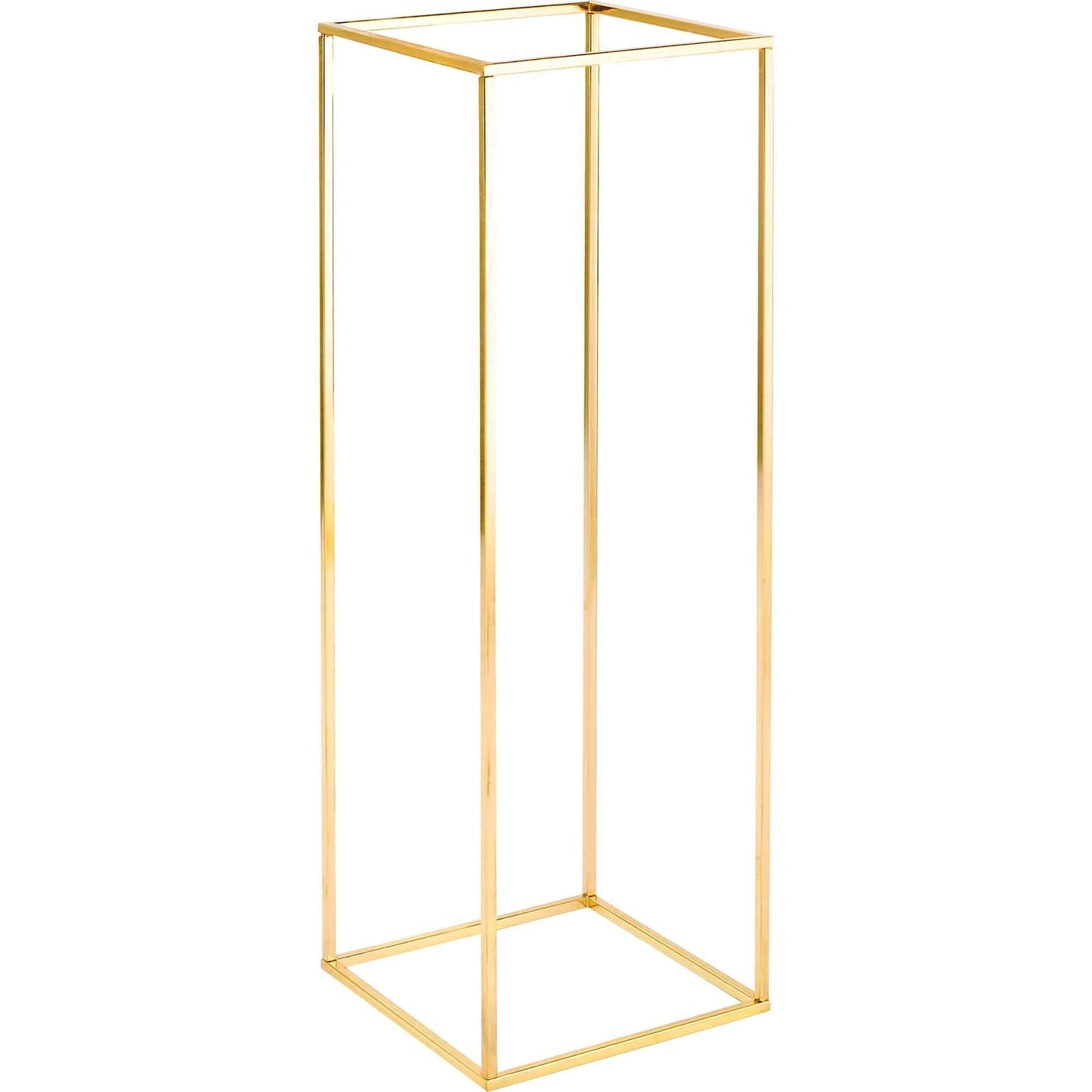Metal Floral Box Stand 31.5" - Gold
