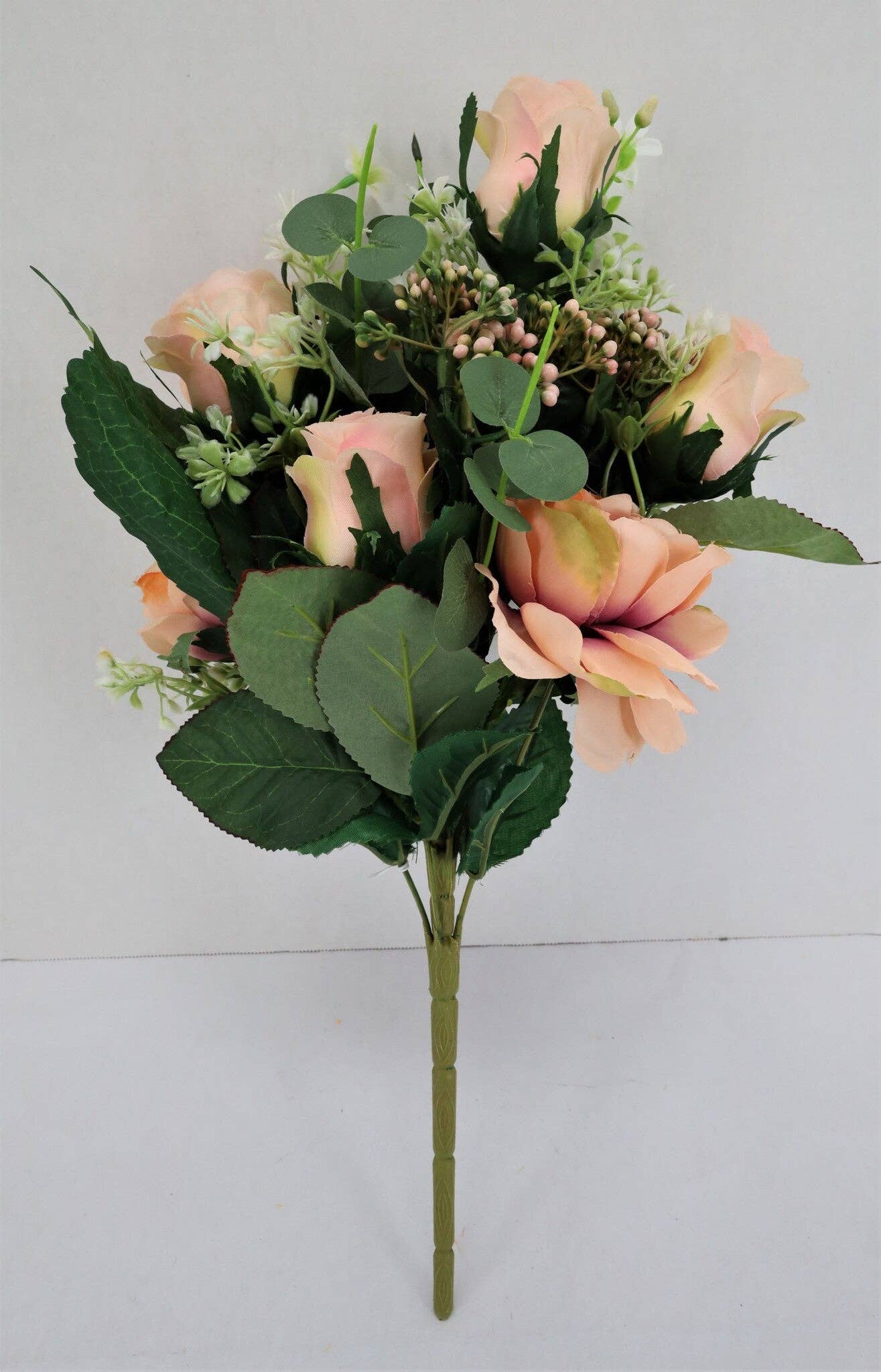 Half Side Rose Mixed Bush, Pink & Peach