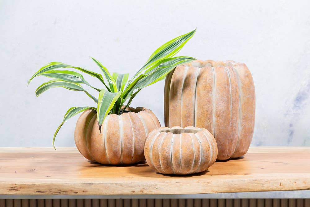 Tall Pumpkin Planter