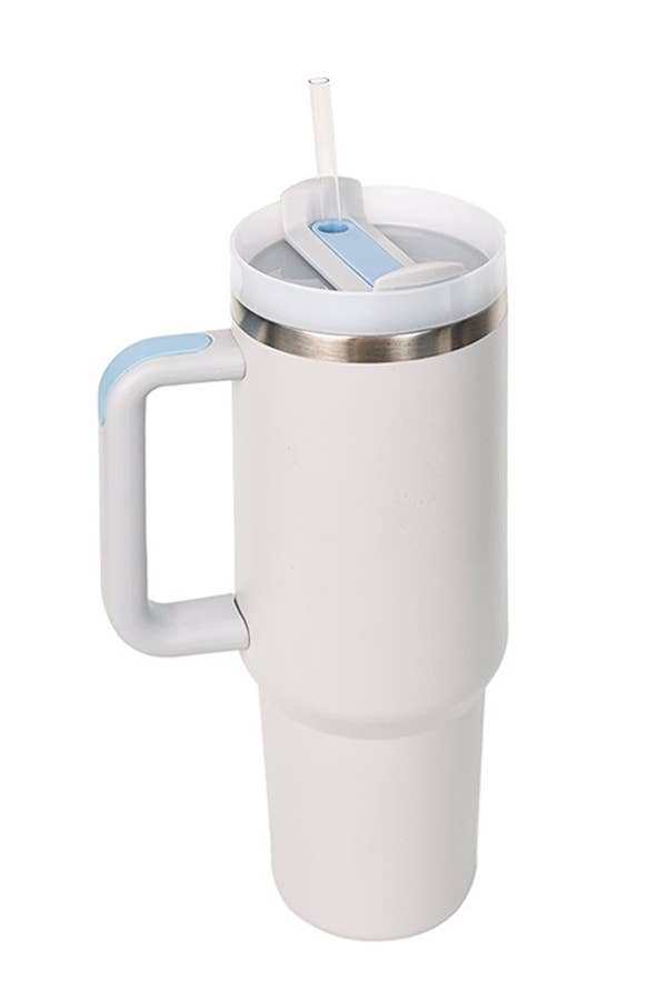 40oz STAINLESS STEEL TUMBLER SOLID: LIGHT PINK