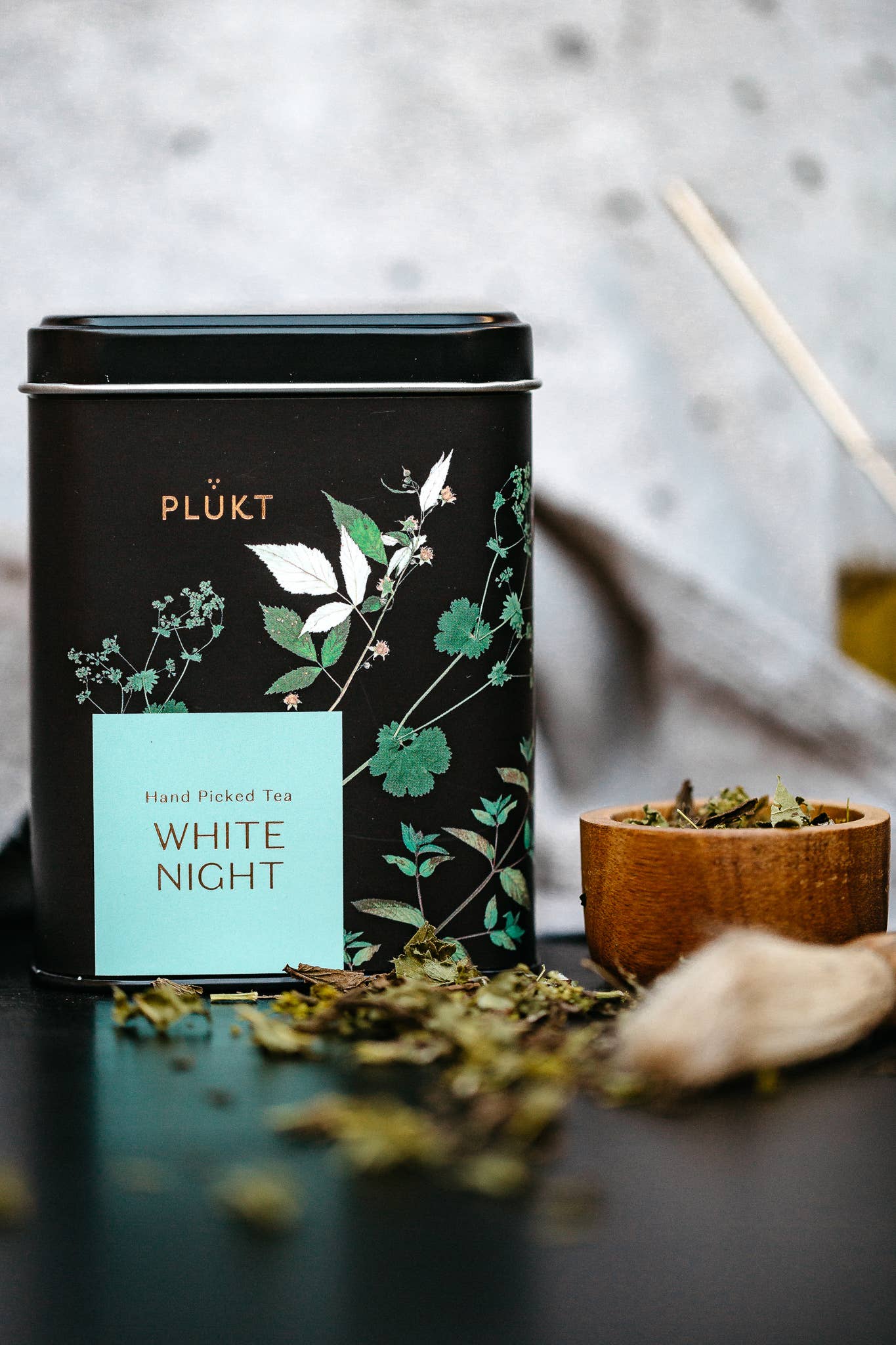 Tea Blend White Night - calming evening herbal , Christmas: 25 biodegradable bags free from plastic