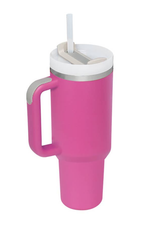 40oz STAINLESS STEEL TUMBLER SOLID: LIGHT PINK