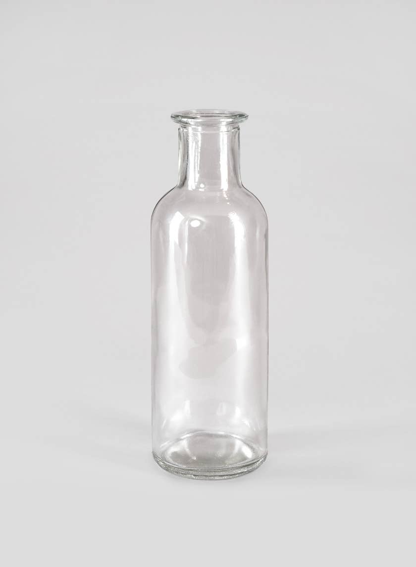 Clear Glass Bottle Bud Vase