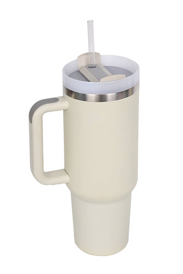 40oz STAINLESS STEEL TUMBLER SOLID: LIGHT PINK
