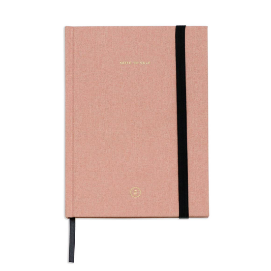 Note To Self Journal, Pink Linen