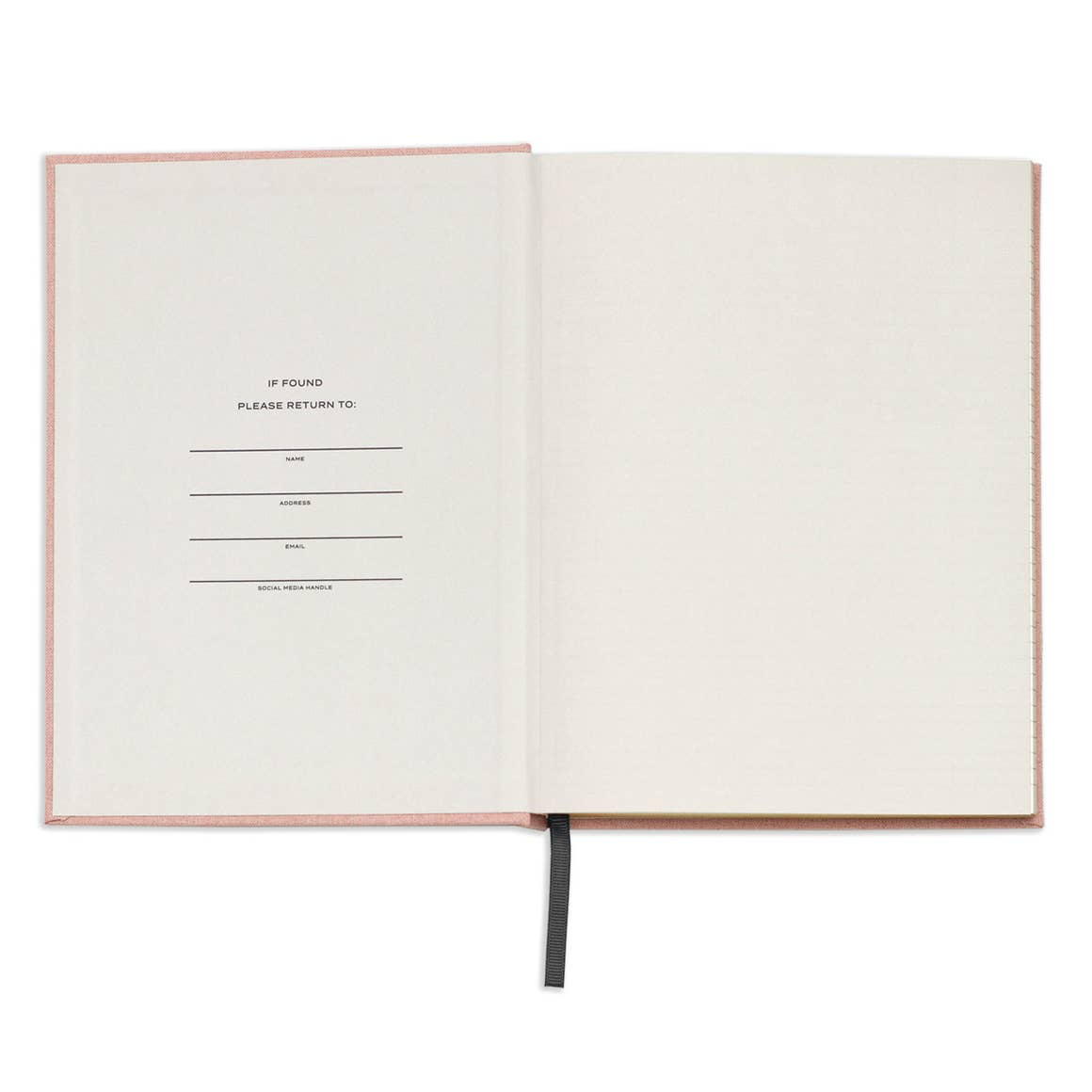 Note To Self Journal, Pink Linen