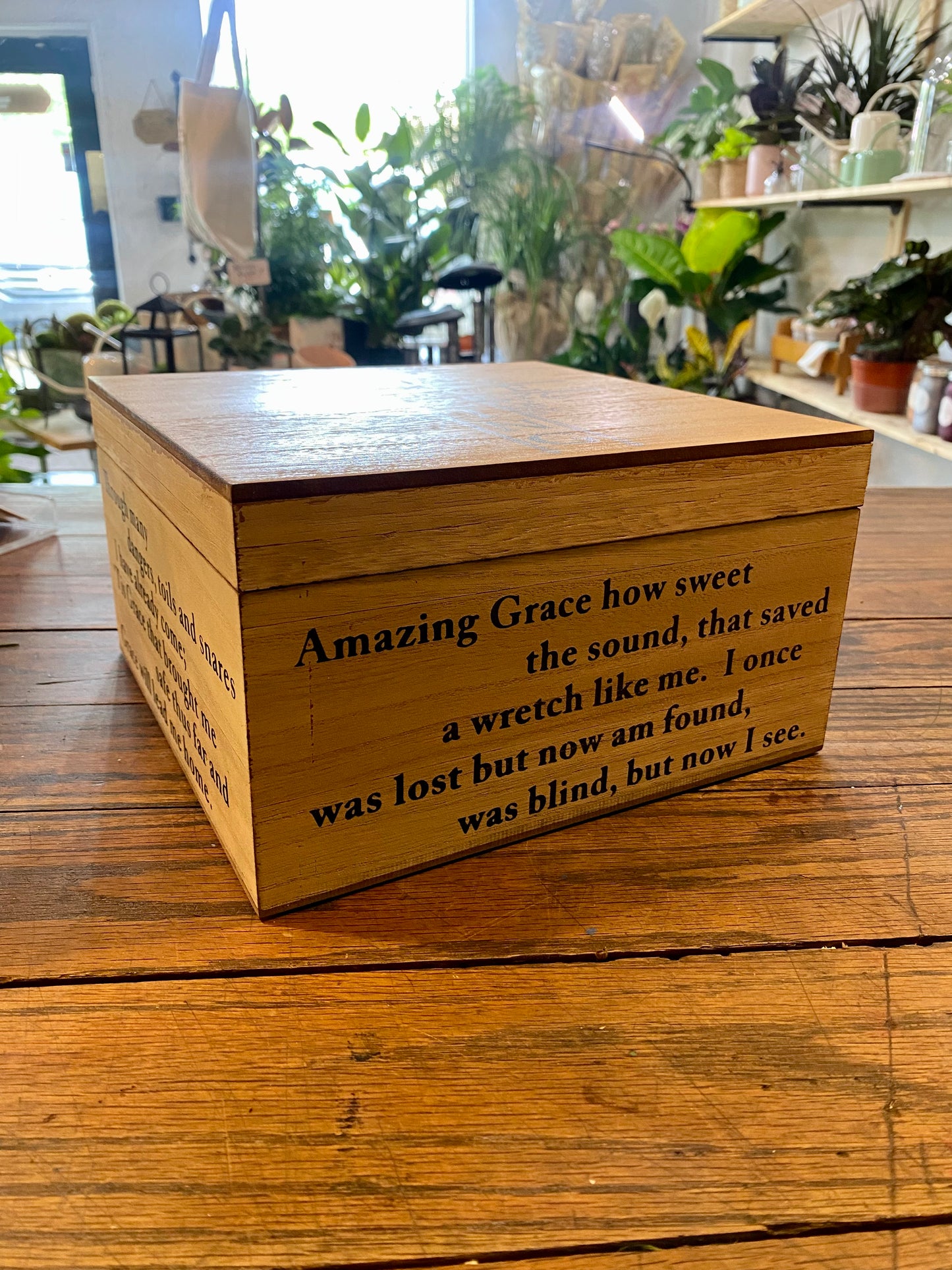 Amazing Grace Keepsake Box