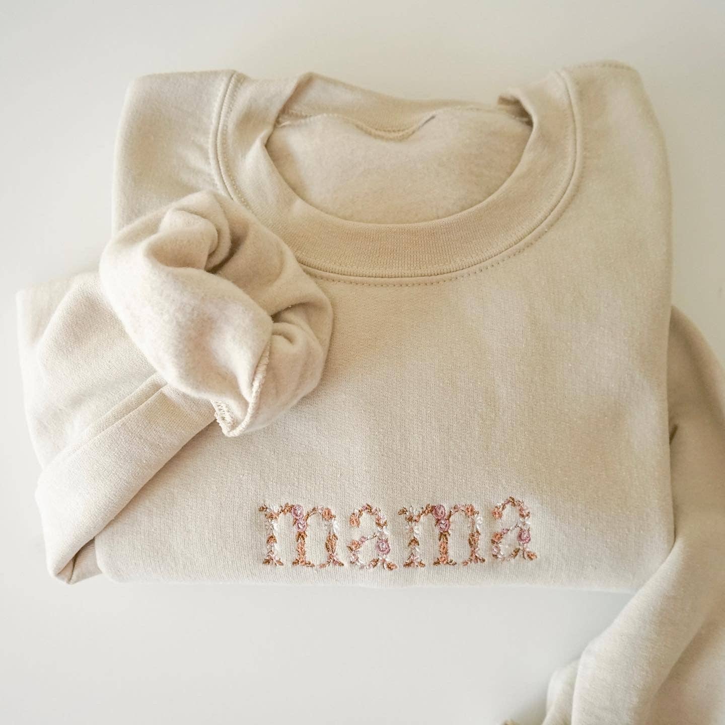 Floral Mama Sweatshirt - Pink