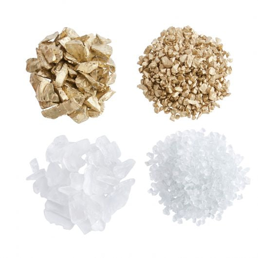 Fine Gold Crushed Glass