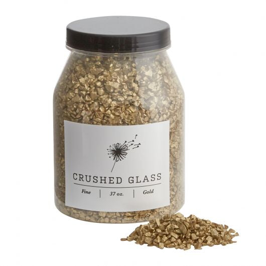 Fine Gold Crushed Glass