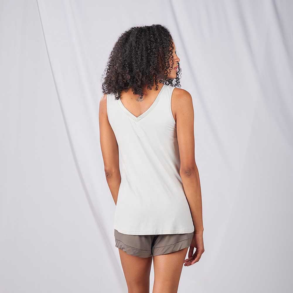 Double V Neck Tank