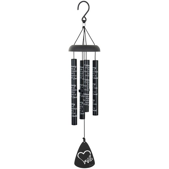 "Deeply Loved" 21" Black Sonnet Chime