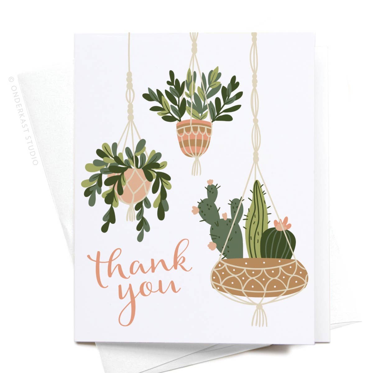 thank you succulents Thank You Hanging Plants + Succulents Greeting Card – Baxter Flowers and Gifts