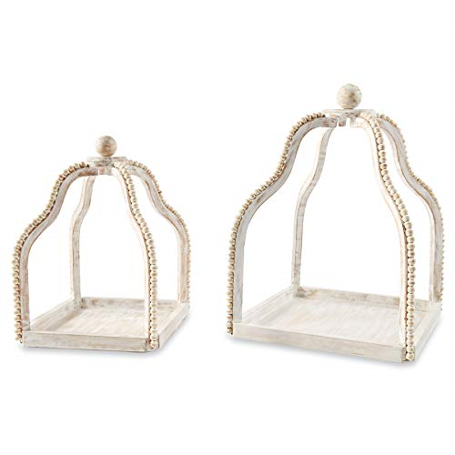 Wood Beaded lantern