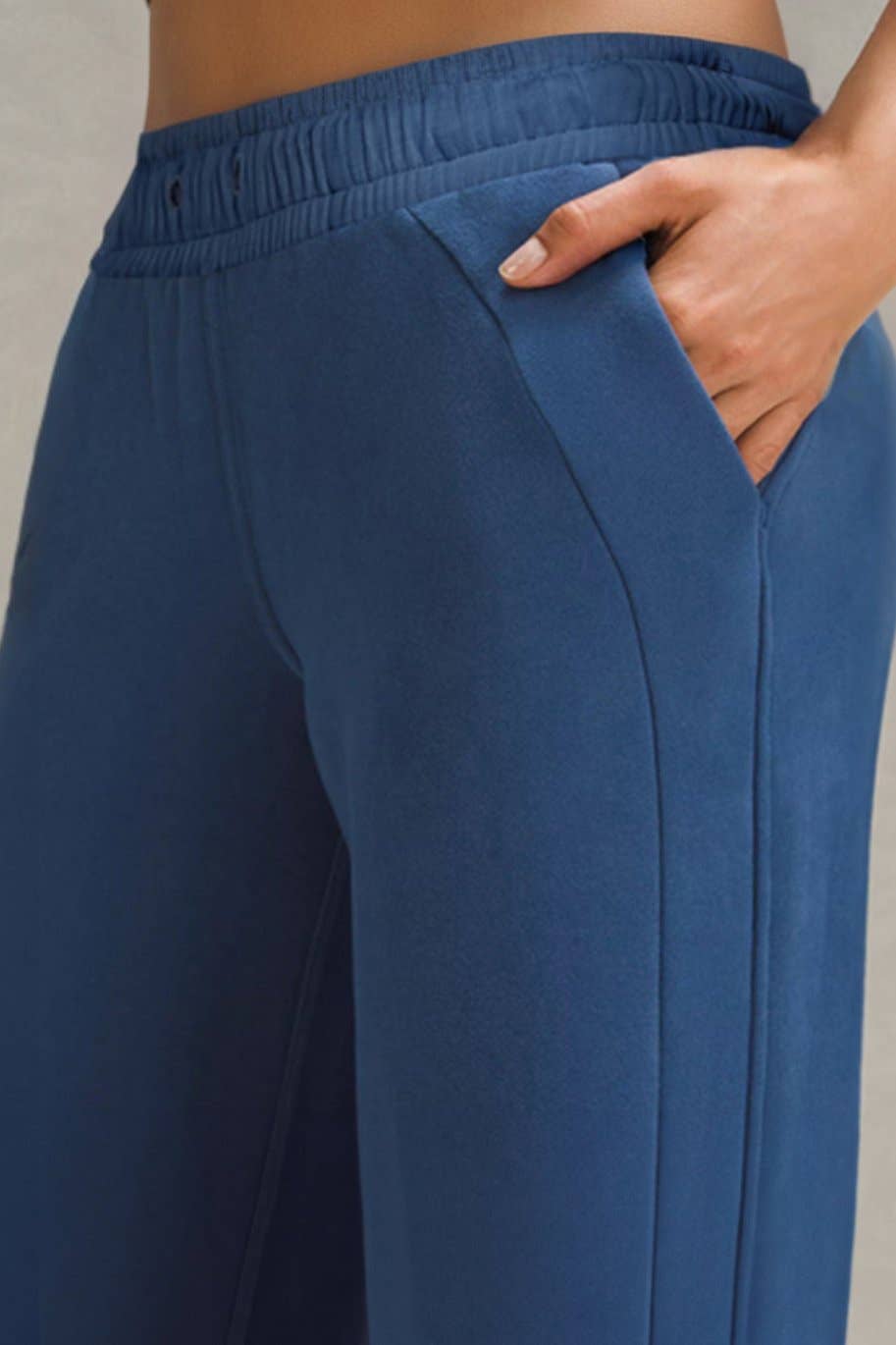 Drawstring High Waist Pocketed Sweatpants