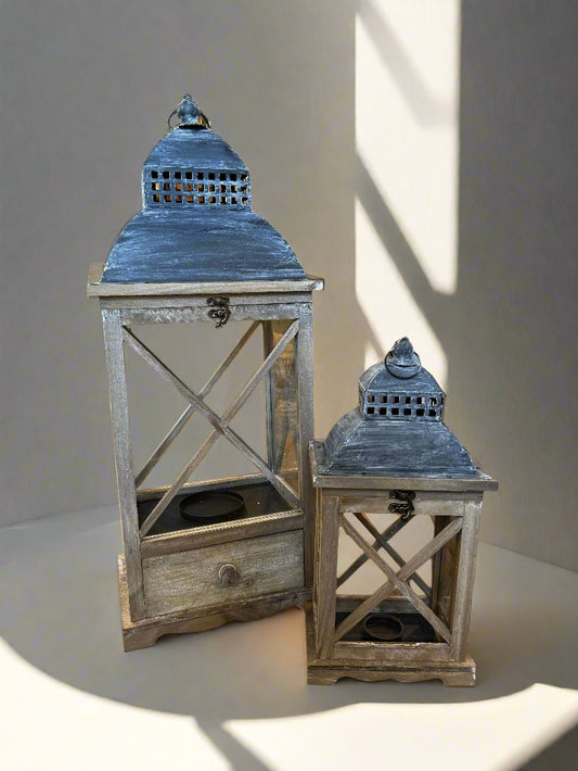 Lantern with Metal Lid