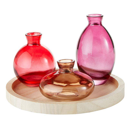 Round Plate Vases - Set of 3