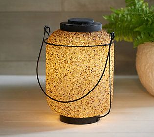 White Sea Glass Lantern
