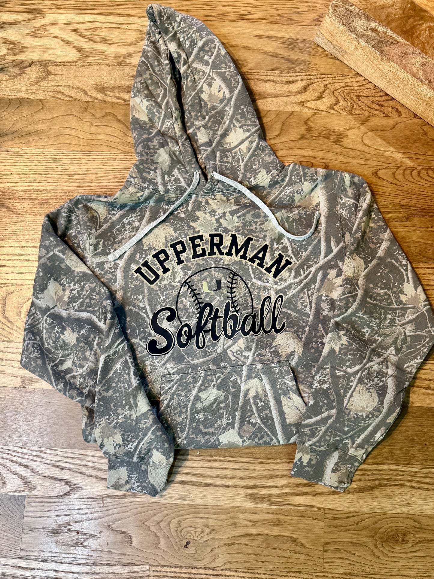 Upperman Softball Camo Hooded Sweatshirt