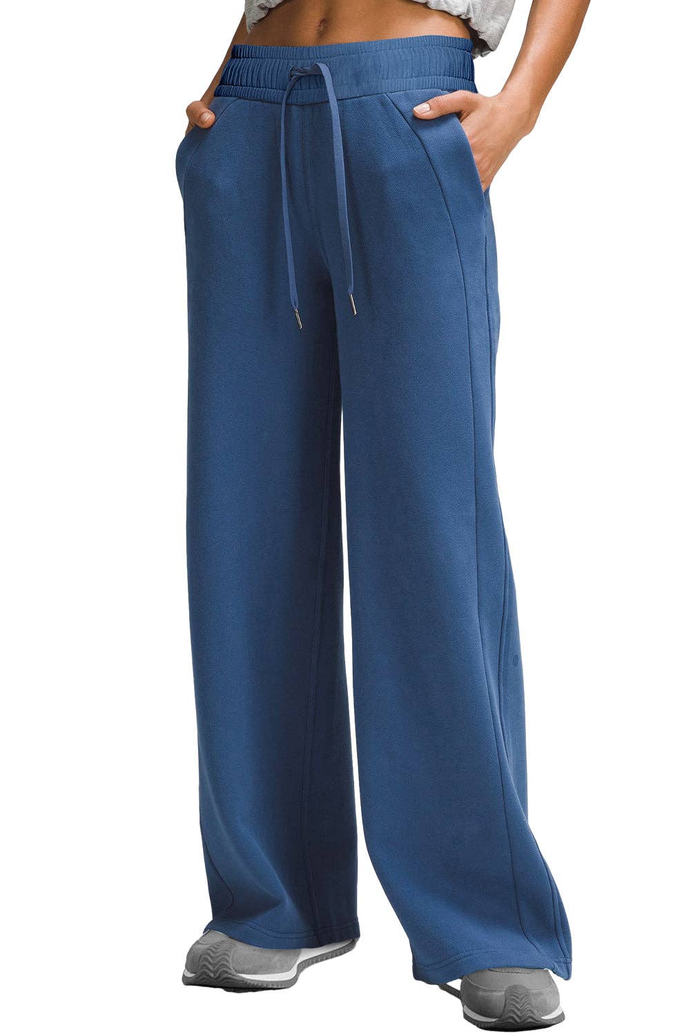 Drawstring High Waist Pocketed Sweatpants