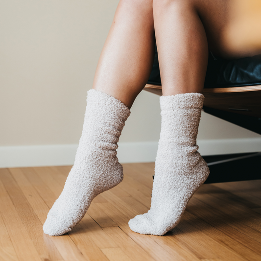 Cozy Cloud Socks - Ivory - Warm & Soft - Women’s Gift