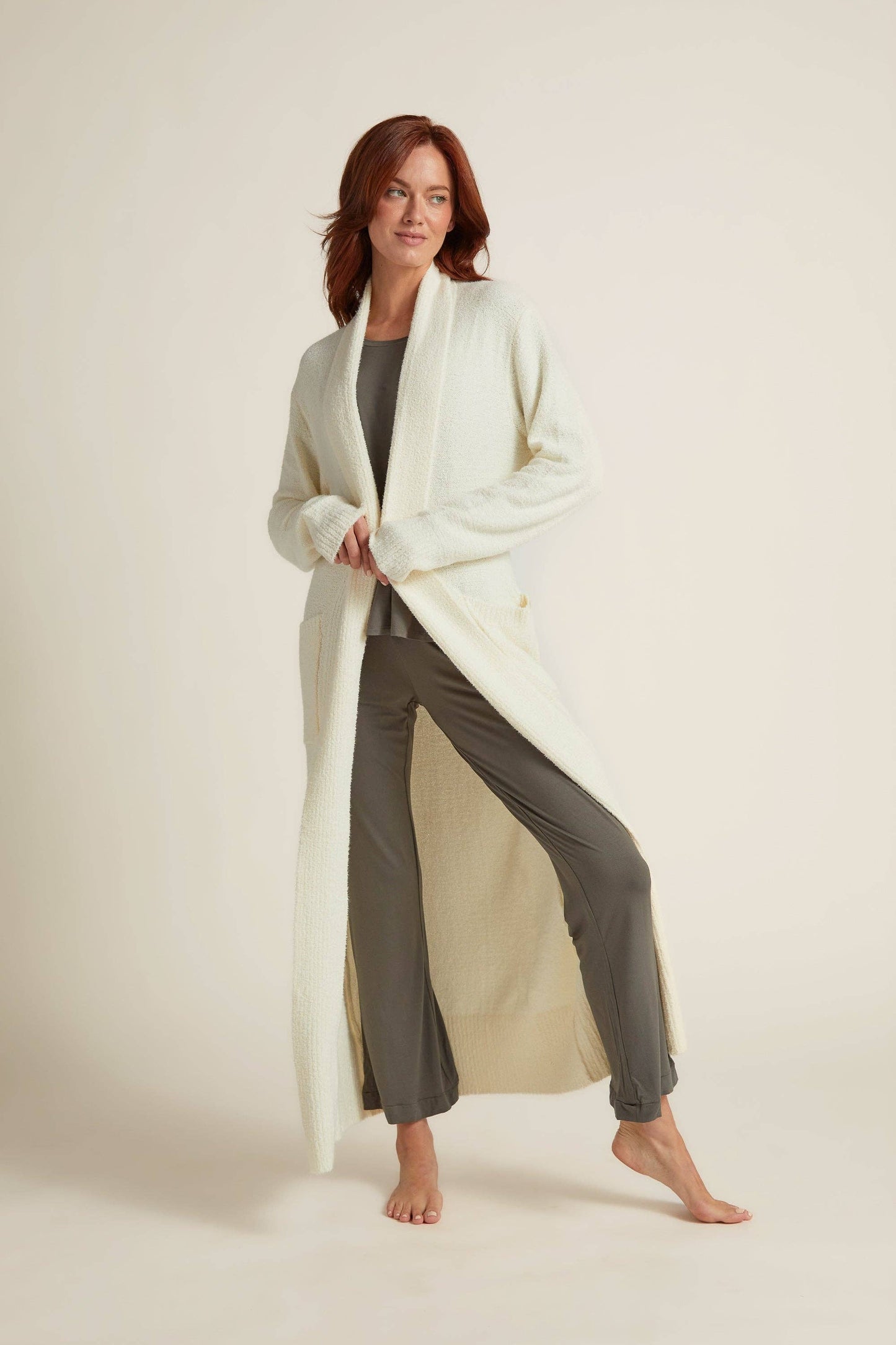 Plush Long Cardigan